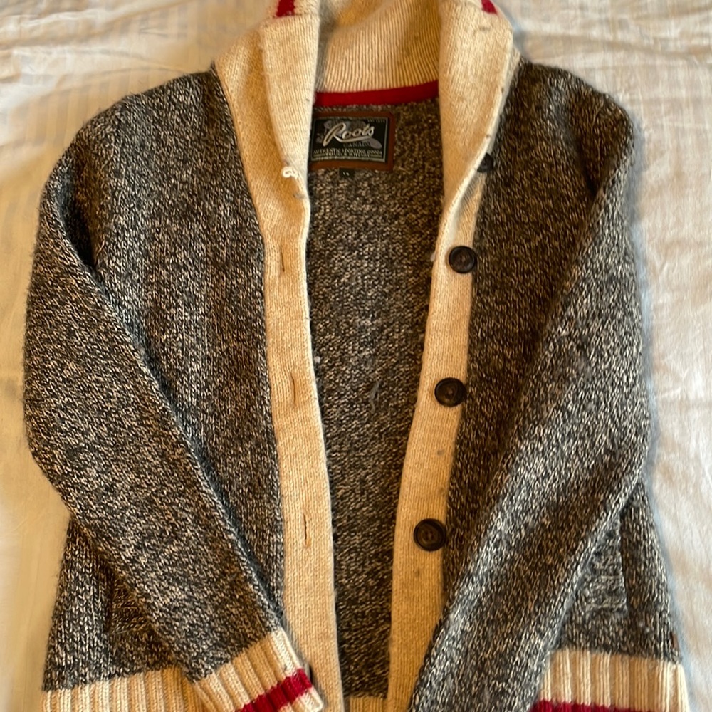 Roots wool cardigan